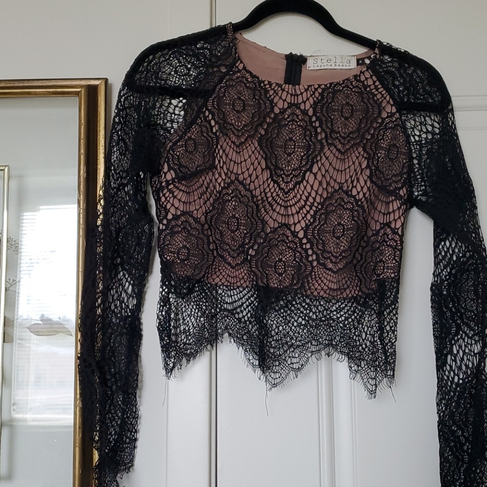 Stella Laguna Beach Lace Crop Top